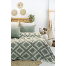 Şaheser Home Collection Sonia Müslin Yatak Örtüsü Seti, %100 Pamuk, 7 Katlı Jakarlı Dokuma, Müslin Içi Dolgulu Battaniye