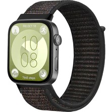 Shepherds Huawei Watch Fit 3 - Fit 4 Uyumlu Hasır Örgü Cırt Cırtlı Kordon Nefes Alan Spor Kayış