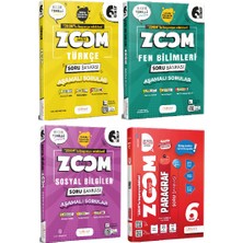 Günay Yayınları 6. Sınıf Zoom Türkçe+Fen+Sosyal+Paragraf Soru Bankası