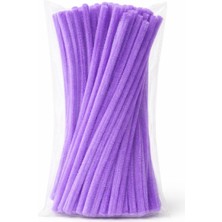 İğne İzi 100 Lü Renkli Şönil, Eğitici Şönil Seti, Tüylü Tel, Peluş Tel, Kadife Şönil, El Işi Malzemesi