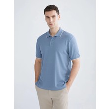 LC Waikiki Mavi Polo Yaka Erkek Tişört