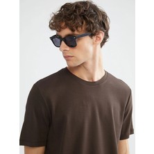 LC Waikiki Gri Bisiklet Yaka Penye Erkek Tişört