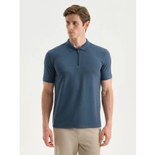 LC Waikiki Indigo Polo Yaka Erkek Tişört