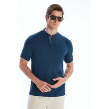 LC Waikiki Petrol Hakim Yaka Pike Erkek Tişört