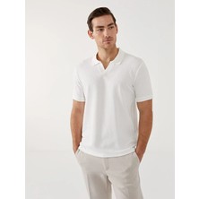 LC Waikiki Ekru Polo Yaka Kısa Kollu Erkek Tişört