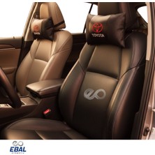 Ebal Oto Toyota Oto Koltuk Boyun Yastığı Tüm Modeller Için Uygundur Bej - Siyah
