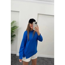 Veralya Kadın Uzun Kollu Bisiklet Yaka Sala Sweat