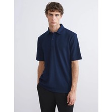 LC Waikiki Lacivert Polo Yaka Erkek Tişört