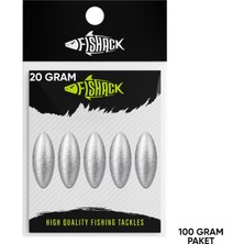 Savex Gezer Olta Kurşunu - Kıstırma (Zeytin) Kurşun - 20 Gram - 100 Gr Paket