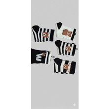 Biçomi Pamuklu Ayıcık Desenli Kolej Çorap 3 Lü Paket