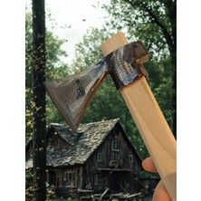 Toptancı Amca Dövme Makas Çeliği Sakallı Balta Nacak - Kamp, Odun Kesme ve Kemik Bölme Baltası Trabzon