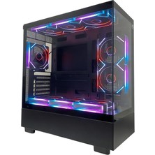 Next Gaming Orion Elite Xl 9x Argb Fan Kumanda ve Kontrolcü Atx Boş Bilgisayar Kasası Siyah