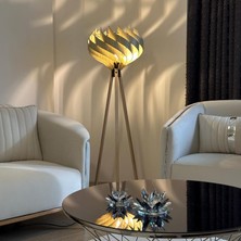 Ferisa Home Ahşap Tripod Lambader 150 cm Modern Dekoratif Ayaklı Salon Lambası E27 Duy Köşe Aydınlatma Iskandinav Minimalist Tasarım Okuma Lambaderi Yer Tipi Aydınlatma