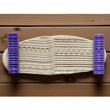 Atölye Dekupaj Model 053 - Polimer Kil Doku Oklavası / Seramik Çamuru Desen Rulosu