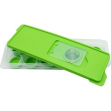 Store Mania Ieg™ 12LI Kapaklı Yapışmaz Silikon Tabanlı Plastik Küp Buz Kalıbı ()