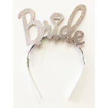 Store Mania Ieg™ Gümüş Renk Bekarlığa Veda Italik Yazı Alyanslı Bride Taç