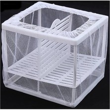 Jinyu Çift Bölmeli Tül Akvaryum Balık Yavruluğu Yavruluk 16X14X16CM