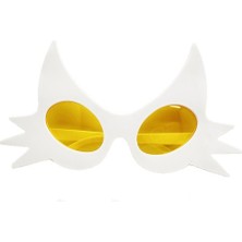 Store Mania Ieg™ Beyaz Renk Bıyık Tasarımlı Kedi Parti Gözlüğü 19X11 cm