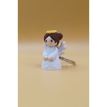 Rodopiva Örgü Desenli Melek Anahtarlık (Plastik)