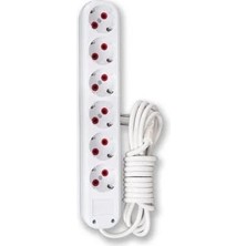 Store Mania Ieg™ 3 Mt. Kablolu 6 Lı Topraklı Grup Priz