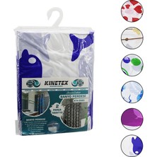 Store Mania Ieg™ Çif Kanat Polyester Banyo Perdesi 2pcs x 180X110CM - 12 Halkalı ()
