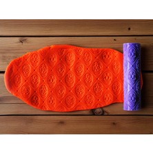 Atölye Dekupaj Model 039 - Polimer Kil Doku Oklavası / Seramik Çamuru Desen Rulosu