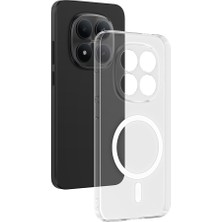 Nova Global Redmi Note 15 Pro Plus Kamera Korumalı M-Safe Şarj Özellikli Şeffaf Zore London Sert Pc Kapak - Şeff