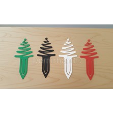 4’lü Renkli Kitap Ayracı Seti – Beyaz, Kırmızı, Siyah, Yeşil | Çevre Dostu Pla Plastik, Şık