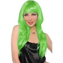 Store Mania Ieg™ Uzun Peruk Saç - Yeşil