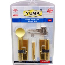 Store Mania Ieg™ Sarı Mandallı Çelik Kapı Barel Set 68M ()