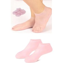 Store Mania Ieg™ 1 Çift Silikon Jel Topuk Nemlendirici Çorap Ayak Bakımı Çatlama Koruyucu Krem Çorabı