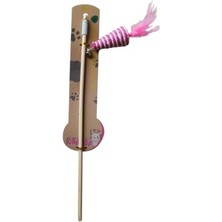 Store Mania Ieg™ Petzoom Ahşap Değnekli Tüylü Kedi Oltası