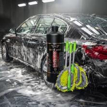 Quickwax Seramik Katkılı Cilalı Oto Şampuanı 1000ML ve Araç Yıkama Mopu(Yedekli Moplu)