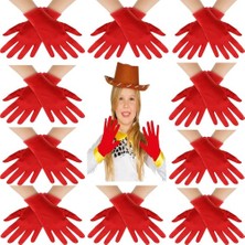 Store Mania Ieg™ Kırmızı Renk Likralı 23 Nisan 29 Ekim 19 Mayıs Gösteri Bando Eldiveni 10 Çift