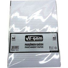 Store Mania Ieg™ A4 40 Parça  Çizgili Parşömen Kağıdı ()