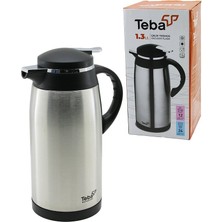 Store Mania Ieg™ 1.3lt Çelik Termos Iç Kısmı Cam 12 Saat Sıcak - 24 Saat Soğuk Çift Contalı Kapak ()