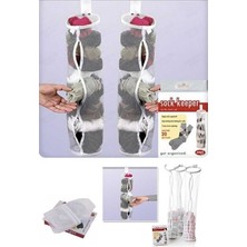 Store Mania Ieg™ Dolap Içi Asılabilir Temiz Çorap Düzenleyici Çorap Filesi Askılık