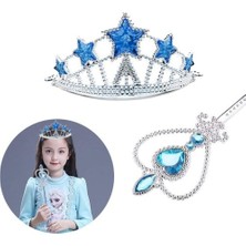 Store Mania Ieg™ Karlar Ülkesi Elsa Yıldız Mavi Taç ve Elsa Asa Seti 2 Parça