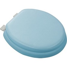Store Mania Ieg™ Mavi Yumuşak Klozet Kapak Büyük Puf  42X41 cm ()