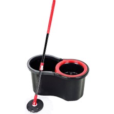 Store Mania Ieg™ 13LT - Siyah - Şirink Otomatik Dönerli Kova Mop Temizlk Seti ()