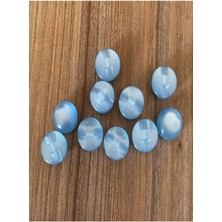 öztürk Sedefli Yarım Inci Düğme 1.3cm 10'lu Paket. Bebe Mavi.