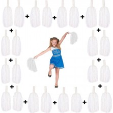 Store Mania Ieg™ 12 Çift Beyaz Gösteri Ponponu (24 Adet)