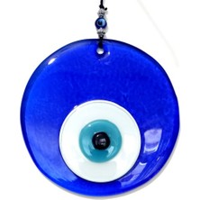 Store Mania Ieg™ Şeffaf Mavi El Yapımı Cam Nazar Boncuğu Duvar Süsü Hediyelik Eşya