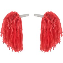 Store Mania Ieg™ 1 Çift ( 2 Adet ) Kırmızı Renk 23 Nisan Gösteri Ponponu ()