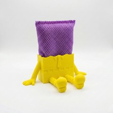 Atatuğ Hediyelik Eğlenceli Sünger Bob Tasarımlı Mutfak Süngerliği - Lavabo Kenarı Sünger Tutucu