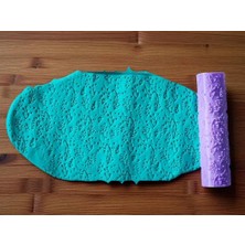 Atölye Dekupaj Model 041 - Polimer Kil Doku Oklavası / Seramik Çamuru Desen Rulosu