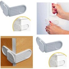 Store Mania Ieg™ Bebek Çocuk Güvenlik Çekmece ve Dolap Için Kendiliğinde Yapışkanlı Vidasız Köşe K