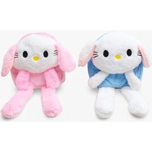 Ttt Işıklı Peluş Oynar Kulaklı My Melody ve Cinnamoroll Sırt Çantası