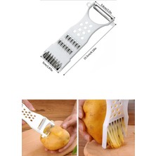 Store Mania Ieg™ Rende Soyacak 5 Fonksiyonlu Sebze Meyve Soyucu Patates Havuç Salatalık Zencefil Doğrayıc�