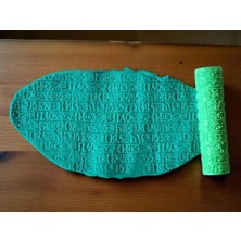 Atölye Dekupaj Model 045 - Polimer Kil Doku Oklavası / Seramik Çamuru Desen Rulosu